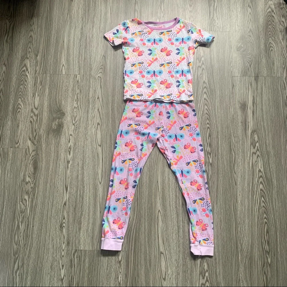 Cat & Jack Pajamas, Girls Butterfly Pajamas, Cat & Jack Butterfly Pajama Set
